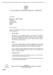 [Letter from Norman BS Jack to P Tlais regarding partnership held with Tom in Cyprus]