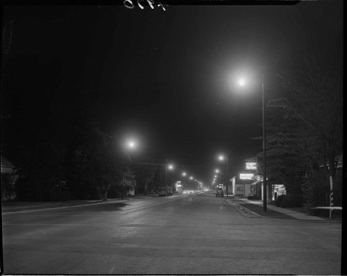Street Lighting at night