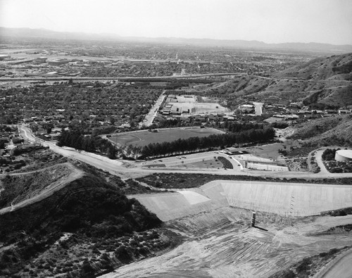 1960s - Aerial View of Brace Canyon Ball Park and Tennis Courts