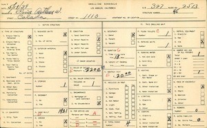 WPA household census for 1110 CALADA, Los Angeles