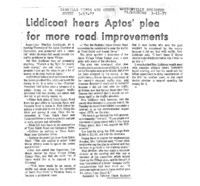 Liddicoat hears Aptos' plea for more road improvements