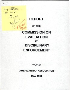 10.24. IC on LAPD / general counsel - ABA (Disciplinary enforcement)