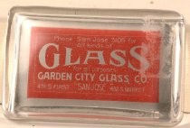 Garden City Glass Co. paperweight