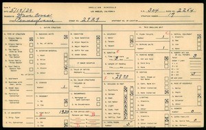 WPA household census for 2929 PENNSYLVANIA, Los Angeles