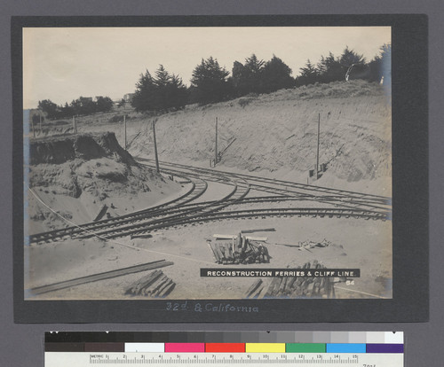 Reconstruction Ferries & Cliff Line. [mount:] 32d [Thirty-second] & California. [No. 54.]