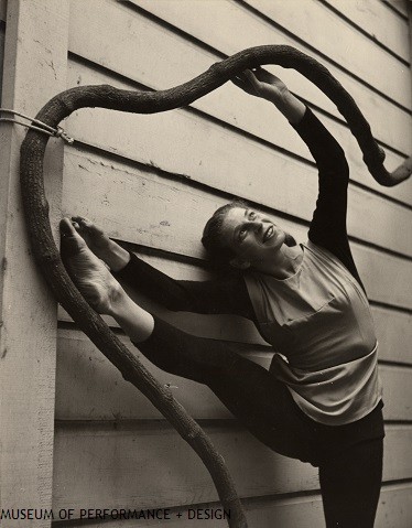 Anna Halprin in "The Branch" on the Dance Deck, circa 1940s
