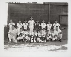 Little League team sponsored by G.K. Hardt, Santa Rosa, California, 1960
