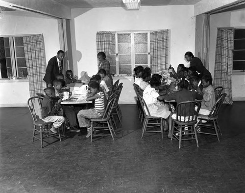 Students at Desks, Los Angeles, 1948