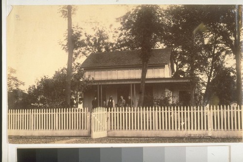 Knights Landing, old Rodolph (?) residence, 1880's (at time of photo, residence of Plummer Family)