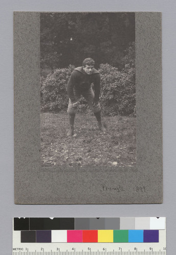 "Pringle, [Charles], U.C. football, 1899," University of California at Berkeley. [photographic print]