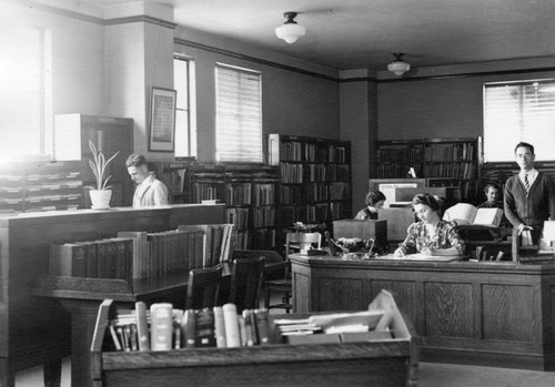 Interior view, Municipal Reference Library