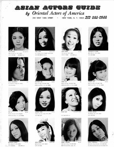 Asian Actors Guide, page 1