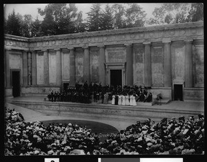 Greek Theater at University of California at Berkeley, showing The Bohemian Club Concert, ca.1905