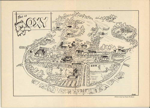 Campus Map, 1950