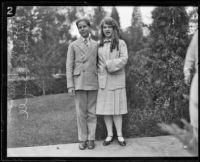 Rolf McPherson and Roberta Semple, Los Angeles, 1926