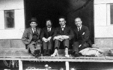 Theodore von Karman with Japanese men