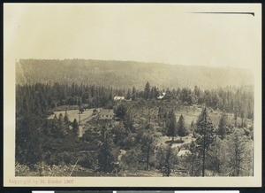 View of a mining area in Nevada City, ca.1930