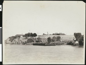 The Great Dredge on Colorado River near prison at Yuma, Arizona, ca.1890-1920