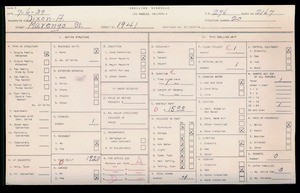 WPA household census for 1941 MARENGO, Los Angeles