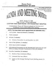 Agenda and meeting notice--January 10, 1996