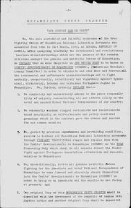 Mozambique United Charter - Our country now or death, 1965 Mar. 31 (copy 2)