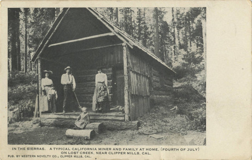 Miner And Family At Home