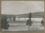 View in front of Old Faithful Inn, Upper Geyser Basin (2 views)