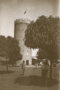 The tower of the post of Yoko, in Cameroon