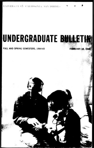 UC San Diego General Catalog, 1964-1965