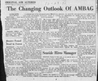 Changing outlook of AMBAG