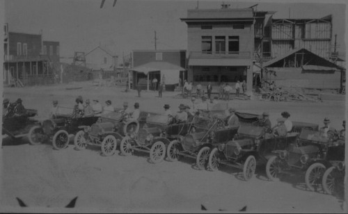 Ford Cars in Taft being photographed