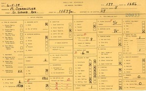 WPA household census for 1157 S GRAND, Los Angeles