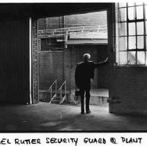Mel Rutter, security guard at the closed Libby, McNeill & Libby cannery