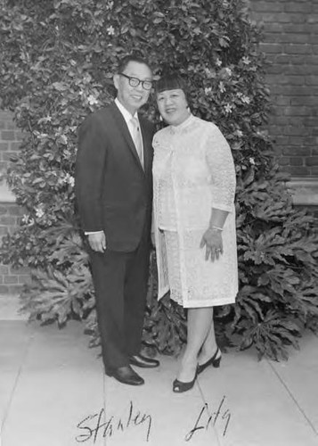 Stanley Chan and wife, Lily Lum Chan, on Honor Day
