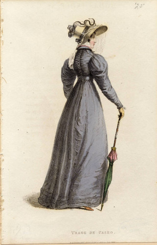 Walking dress, 1825