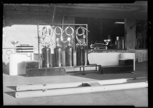 Model lubrication department set up, Pennzoil, Southern California, 1931