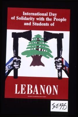 International Day of Solidarity with the people and students of Lebanon