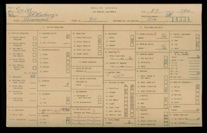 WPA household census for 911 DIAMOND ST, Los Angeles