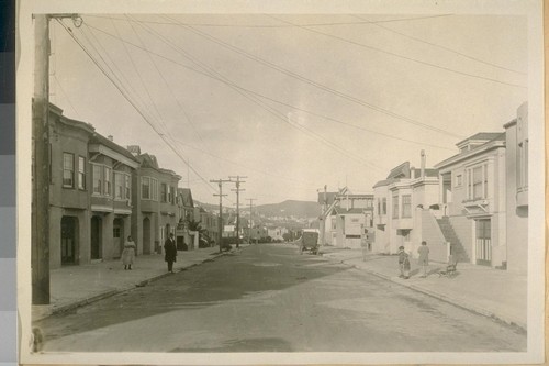 East on Delano St. from Ocean Ave. Jany 1927