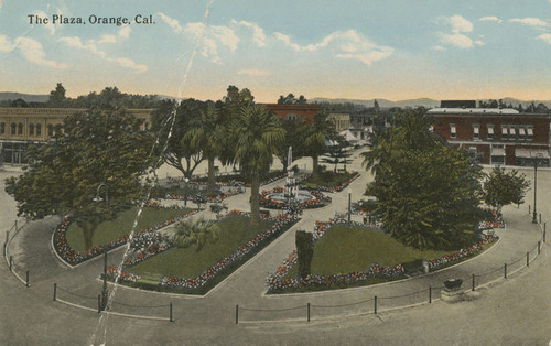 Plaza Square, Orange, California, ca. 1915
