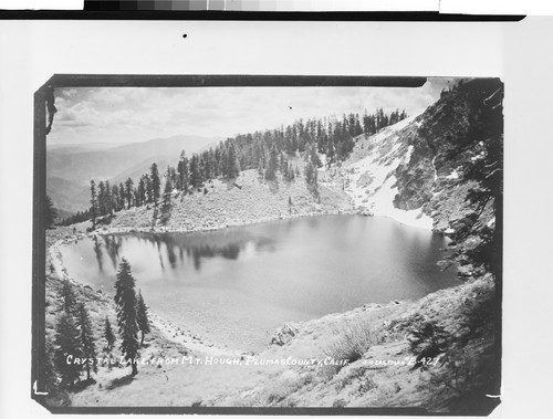 "Crystal Lake," from Mt. Hough, Plumas County, Calif