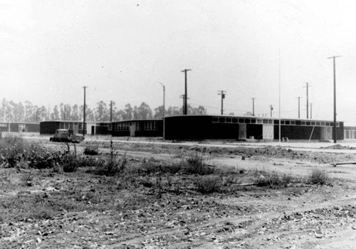 "Temporary" first Los Angeles State College, San Fernando Valley Campus buildings, 1956