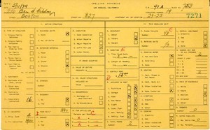 WPA household census for 827 BOSTON, Los Angeles