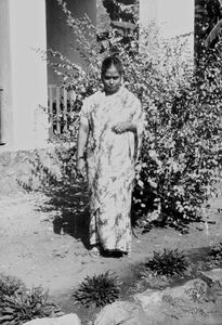 East Jeypore, India. Miss Marantha, Head of Rayagada Girls' Hostel. Photo 1972