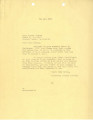 Letter from Dominguez Estate Company to Miss Toshi Takata, May 22, 1939