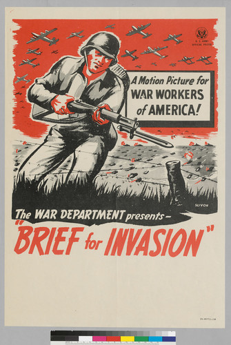 A motion picture for war workers of America!: The War Department present, "Brief for Invasion"