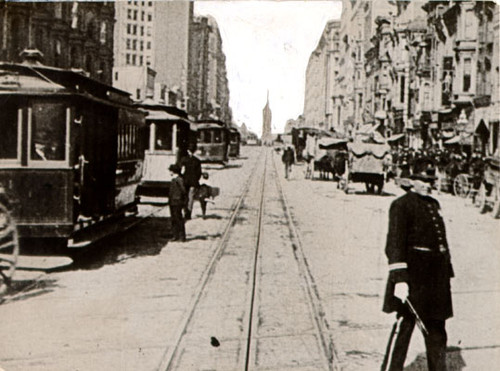 [Cable cars on Market Street]