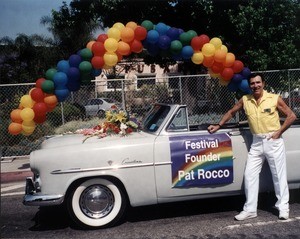 Pat Rocco at the Los Angeles gay pride parade