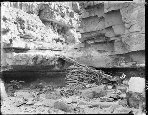At the bottom of the Hualpai Trail, Havasu or Cataract Canyon, Grand Canyon, ca.1900