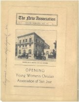The New Association cover advertising opening of YWCA San Jose